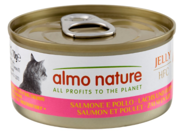 Almo Nature HFC Cat Jelly с лососем и курицей для кошек