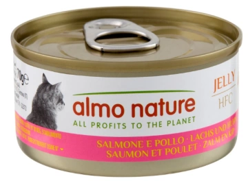 Almo Nature HFC Cat Jelly с лососем и курицей для кошек