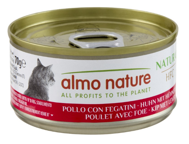 Almo Nature HFC Cat Natural с курицей и печенью для кошек