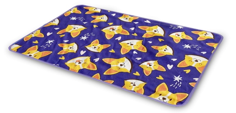 Многоразовая пеленка для собак Pelushka Cute Corgi без противоскользящего слоя