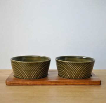 Підставка під миски для собак Cloud7 Wooden Station Alain Коричневий