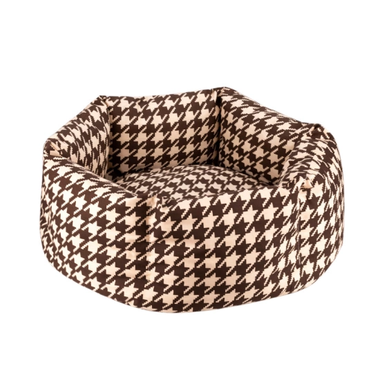 Лежак для животных BronzeDog Comfort Круглый Коричневый 
