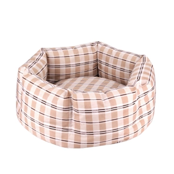 Лежак для животных BronzeDog Comfort Круглый Бежевый 