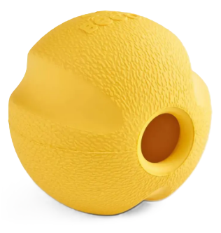 Іграшка м'ячик з отвором для ласощів для собак Beco Pets Fetch Ball Жовтий