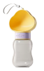 PetSummer Bottle Портативна поїлка для собак і котів з функцією годівниці, Жовта