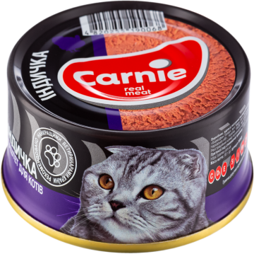 Carnie паштет м'ясний з індичкою для дорослих котів