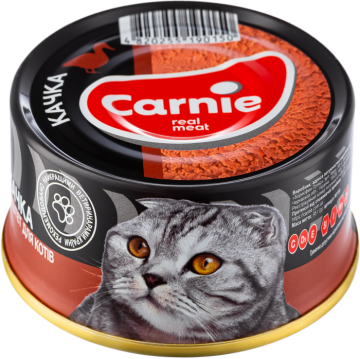 Carnie паштет мясний з качкою для дорослих котів