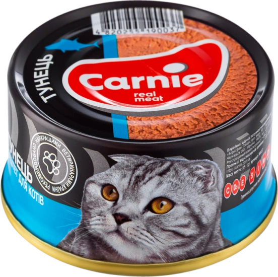 Carnie паштет м'ясний з тунцем для дорослих котів