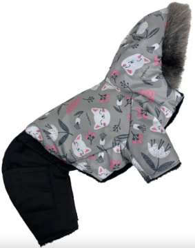 Зимний комбинезон на меху DogsBomba NoCOLD котики