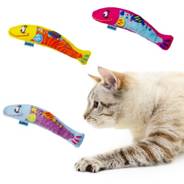 Игрушка Barksi Рыбки с кошачьей мятой и колокольчиком для кошек