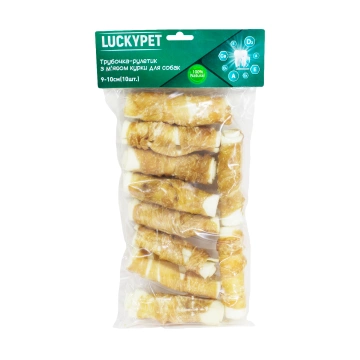 Трубочка рулетик №4 + м'ясо курки, Lucky Pet