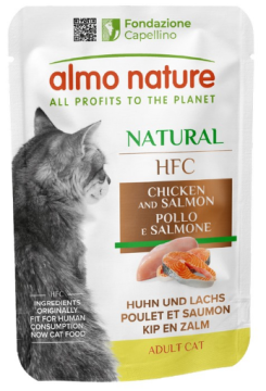 Пауч Almo Nature HFC Cat Natural курица и лосось