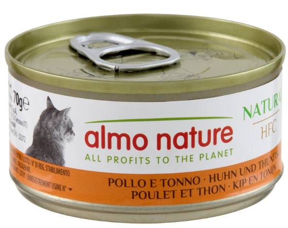 Almo Nature HFC Cat Natural с курицей и тунцом для кошек