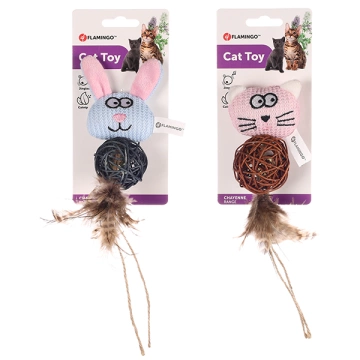 Flamingo Chayenne Rabbit Cat игрушка с погремушкой и кошачьей мятой для котов