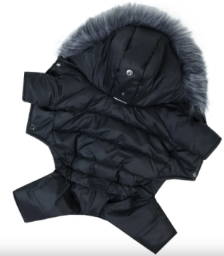 Зимовий комбінезон на хутрі DogsBomba чорний