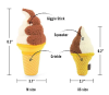 Іграшка для собак Snack Attack - Swirls n Slobbers Soft Serve Pet Play