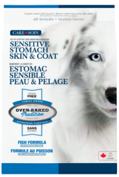 Oven-Baked Tradition Skin & Stomach полностью сбалансированный сухой корм для взрослых собак с рыбой