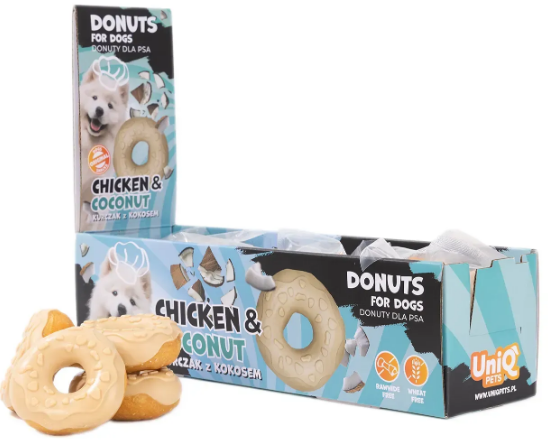 Колагенові ласощі-пончики для собак Uniq PETS COLLAGEN з куркою та кокосом