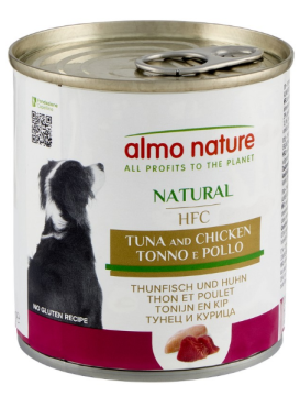 Almo Nature HFC Dog Natural, тунець та курка