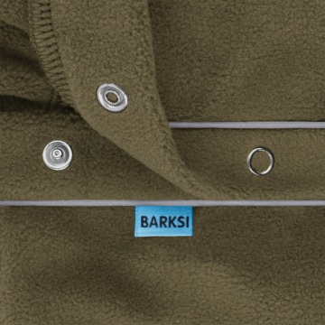 Флисовая кофта для собак TM Barksi Textile Оливковый/Черный