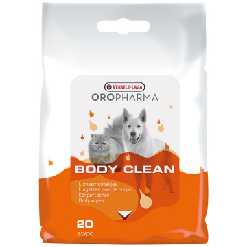 Versele-Laga Oropharma Body Clean серветки для собак і котів, що очищають