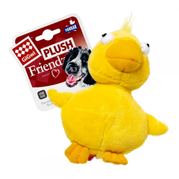 GiGwi Plush Friendz Игрушка для собак плюшевая утка с пищалкой