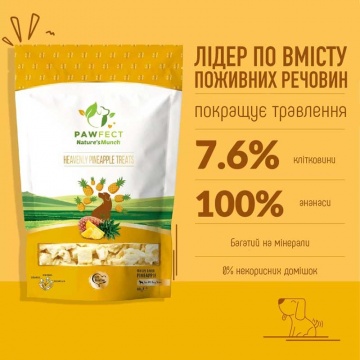 Лакомство для собак Pawfect ананас - Heavenly Pineapple Treats