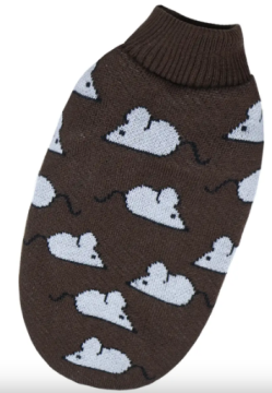 Свитер для кошек вязаный DogsBomba Мышки шоколад