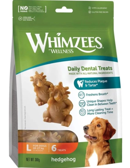 WHIMZEES Dental Treats Hedgehog Натуральные лакомства для зубов собак