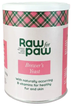 Диетическая добавка для собак Raw for Paw с натуральным витамином группы В для здоровой шерсти и кожи Brewer´s Yeast