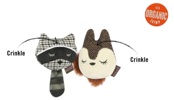 Игрушка для кошек Feline Frenzy - Woodland Racoon & Squirrel Pet Play