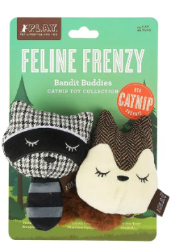 Игрушка для кошек Feline Frenzy - Woodland Racoon & Squirrel Pet Play