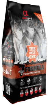 Alpha Spirit The Only One 7 Days – беззерновий сухий корм з м’ясом та рибою для собак усіх порід на всіх стадіях життя