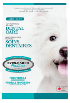 Oven-Baked Tradition Dental Сare полностью сбалансированный сухой корм для взрослых собак малых пород с рыбой 