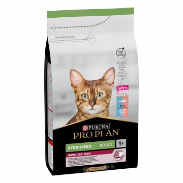 Purina Pro Plan Cat Adult Sterilised Savoury Duo Сod & Тrout с треской и форелью