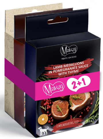 Сет вкусностей №17 для собак Mavsy Freeze dried+ Refined jerky, 2+1