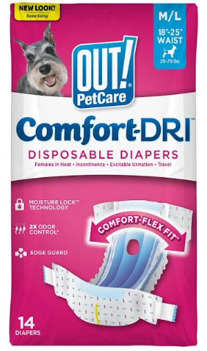 OUT! Comfort‑Dri Disposable Diapers