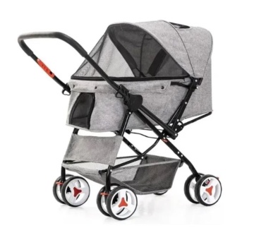 Pet Stroller with Storage Basket Складная коляска для домашних животных