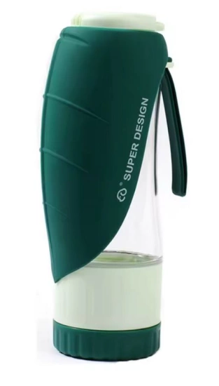 Портативный складной диспенсер для воды Tritan+Silicone, 2в1 для собак и кошек 