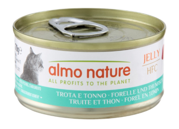 Almo Nature HFC Cat Jelly с форелью и тунцем для кошек