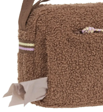 Квадратна сумка для ласощів та аксесуарів собак Palopa Noka Teddy-Fleece Коричневий