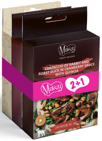 Сет вкусностей №14 для собак Mavsy Freeze dried+ Refined jerky, 2+1