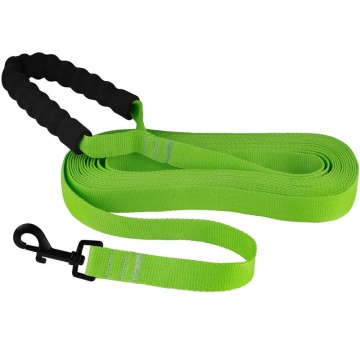 Поводок для собак Bronzedog Active Нейлоновый с Мягкой Ручкой Салатовый