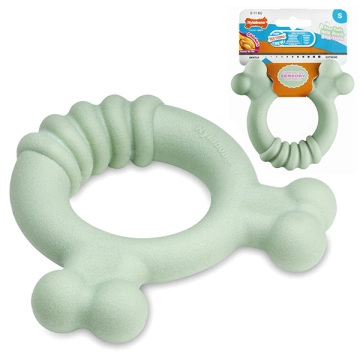 Nylabone Puppy Chew Tactile Ring Chicken Тактильное кольцо, жевательная игрушка для щенков, вкус курицы
