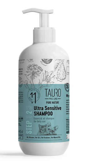 Шампунь для кошек с чувствительной кожей Tauro Pro Line Pure Nature Ultra Sensitive
