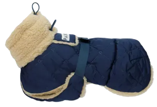Теплая попона для собак Winter Sherpa Jacket Navy Paikka
