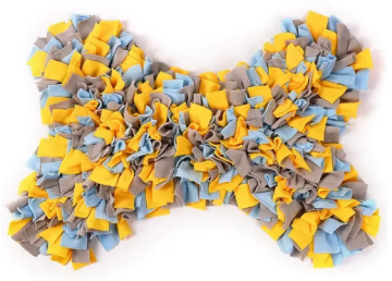 Килимок для нюхання для собак Derby Bone Shape Pet Snuffle Mat, Yellow