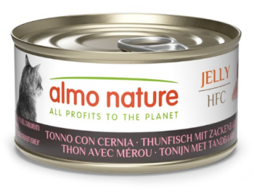 Almo Nature HFC с тунцом и морским окунем для кошек.