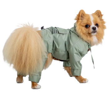Дождевик DogsBomba карман, оливковый