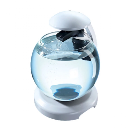 Tetra Аквариум Cascade Globe 6,8л белый для петушка и золотой рыбки